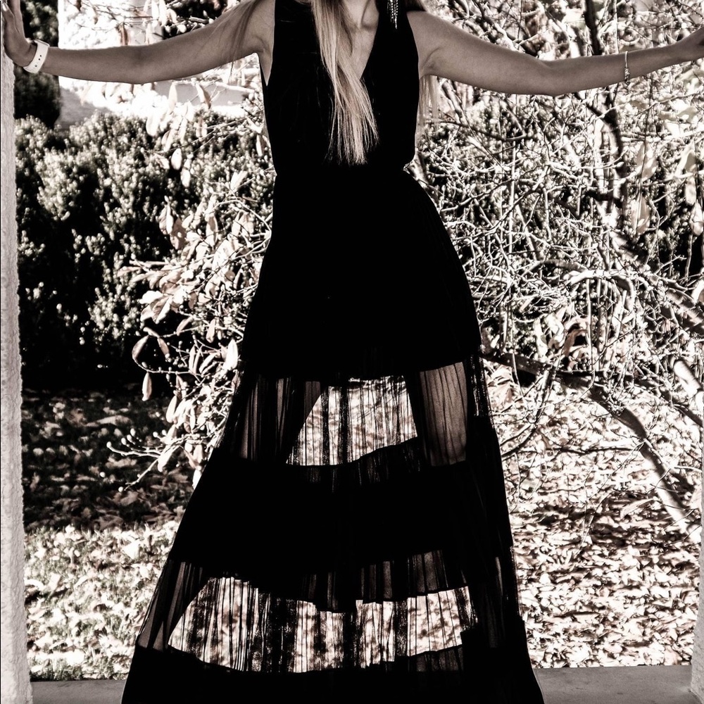 Akira Long Black Dress